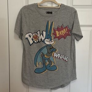 Warner Bros. Gray Bugs Bunny Graphic Tee